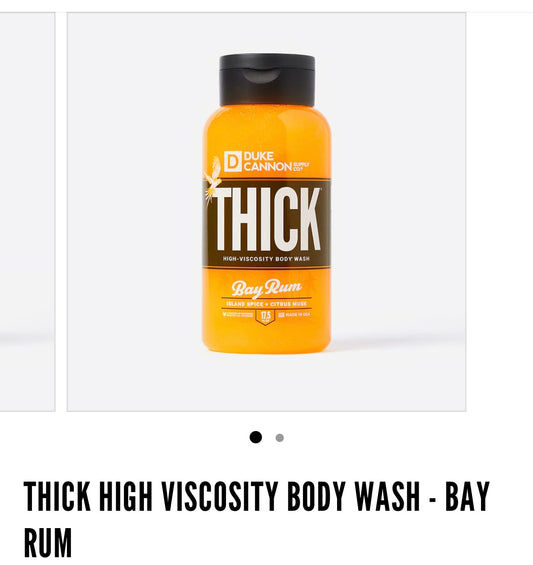 Men’s thick body wash